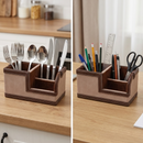 The Sovereign Multi-Tasker: Handcrafted Vegan Leather Divided Organizer Cup (Mesmerising Pink)-4