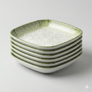Snack & Chaat Serve Plate Set | Premium Melamine Plates for Indian Serving (Sage Green)-2