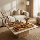 Comfy Homes Signature Mango Wood Serving Tray Set (Set of 1) – Elegant Hosting & Everyday Serving-4