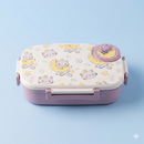 Insulated Steel Lunch Box 500ml with Sweet Box & Spoon | Leak-Proof Kids Tiffin | Hot & Fresh Meals On-the-Go (Pinky Cat)-1