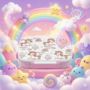 Insulated Steel Lunch Box 500ml with Sweet Box & Spoon | Leak-Proof Kids Tiffin | Hot & Fresh Meals On-the-Go (White Unicorn)-2