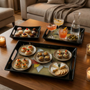 Comfy Homes™ Premium Multi-Purpose Melamine Tray Set (Set of 2) Medium & Large) (Royal Bloom)-8