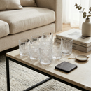 Comfy Homes Signature 340ml Whiskey & Water Glasses – Luxury Heavy-Base Crystal Clear Barware Set (Set of 6) (Heritage Reserve)-7