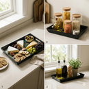 Comfy Homes™ Premium Multi-Purpose Melamine Tray Set (Set of 3)(Small, Medium & Large) (Mystery Breeze)-11