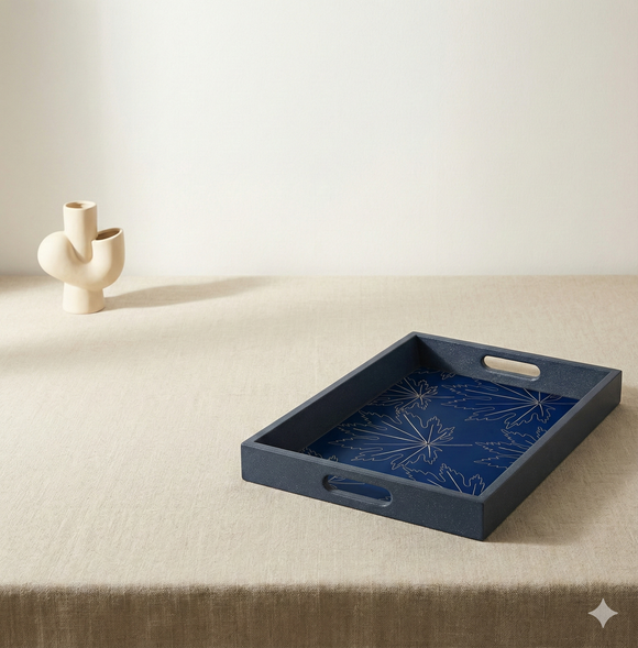 Comfy Homes Mango Wooden Serving Tray – Premium Multipurpose Tray for Serving & Home Décor