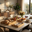 Comfy Homes Signature Mango Wood Serving Tray Set (Set of 1) – Elegant Hosting & Everyday Serving-5