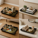 Comfy Homes™ Premium Multi-Purpose Melamine Tray Set (Set of 3)(Small, Medium & Large) (Royal Monarch)-13