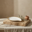Comfy Homes 12-Inch Ceramic Serving Platter with Golden Rim – Elegant Luxury Tableware for Hosting & Décor-7