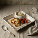 Everyday Serve Plate Set | Lightweight Melamine Plates for Snacks & Small Meals (Sand Dune)-2