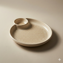 Comfy Homes Divided Serving Platter Set – Modern Snack & Dip Plate for Everyday Hosting and Sharing (Light Grass)-4