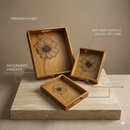 Comfy Homes Signature Mango Wood Serving Tray Set (Set of 3) – Elegant Hosting & Everyday Serving-12