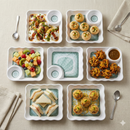 Everyday Serve Plate Set | Lightweight Melamine Plates for Snacks & Small Meals (Bare Dune)-8