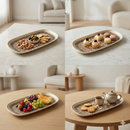 Comfy Homes Serving Platter | Durable, Food-Safe and Eco-Friendly | Platter for Snacks, Fruits, Appetizers & Kitchen Decor - 11" (Olive MIst)-8