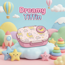 Insulated Steel Lunch Box 500ml with Sweet Box & Spoon | Leak-Proof Kids Tiffin | Hot & Fresh Meals On-the-Go (Pinky Cat)-2