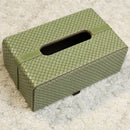 The Sovereign Collection: Premium Handcrafted Vegan Leather Tissue Box Cover (Parrot Green)-5