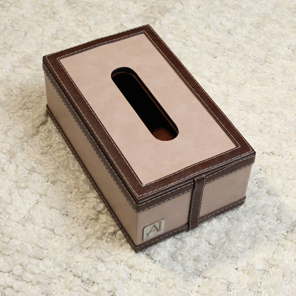 The Sovereign Collection: Premium Handcrafted Vegan Leather Tissue Box Cover (Mesmerising Pink)