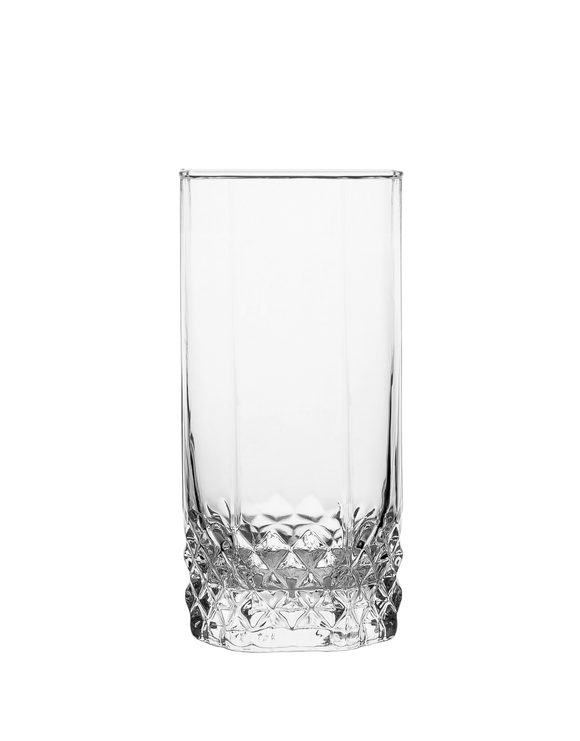 Comfy Homes 330 ML Aquatic Glasses Set of 6 pcs - Tall Drinking Glasses for- Water, Juice, Colddrink, Mojito, Cocktail, Lead-Free, Perfect for Home, Restaurants and Parties (Monarch Pride)